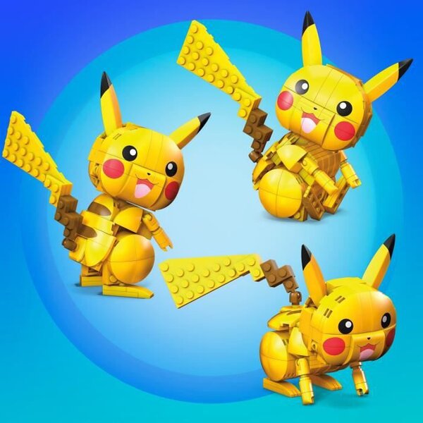MEGA CONSTRUX Pokemon Pikachu a construire 10 cm 6 ans et La Poste