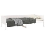vidaXL Lit de jour sans matelas blanc bois de pin massif 90x190 cm