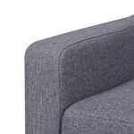 vidaXL Fauteuil gris tissu