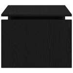 Table basse vidaXL Chêne noir 68x38x50 cm Bois reconstitué