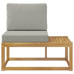 vidaXL Canapé d'extérieur en bout avec coussin Blanc 91 x 63 x 73 cm