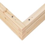 vidaXL Jardinière 110x110x23 cm bois de pin massif