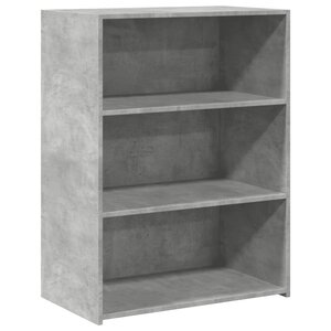 vidaXL Buffet gris béton 70x41x93 cm bois d'ingénierie