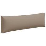 vidaXL Coussins de palette lot de 3 taupe tissu