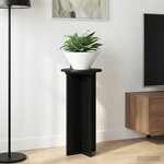 vidaXL Support de Plante 2 pièces Noir 29 5 x 29 5 x 60 cm