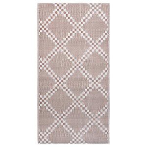vidaXL Tapis d'extérieur Marron 80x150 cm PP