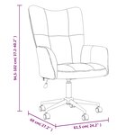 vidaXL Chaise de relaxation Gris foncé Velours