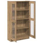 vidaXL Buffet haut Chêne artisanal 82 5x30 5x150 cm Bois d'ingénierie