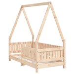 vidaXL Cadre de lit pour enfant 70x140 cm bois de pin massif