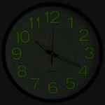 vidaXL Horloge murale lumineuse Noir 30 cm