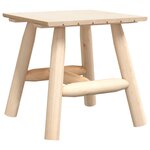vidaXL Table d'appoint 49x49x50 cm bois massif d'épicéa