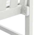vidaXL Chaise de jardin. 4 Pièces Blanc 65.5 x 55.5 x 88cm Plastique