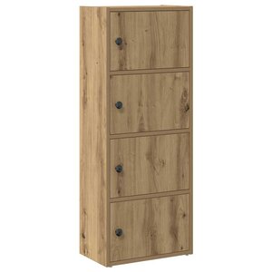 vidaXL Bibliothèque chêne artisanal 40x24x102 cm bois d'ingénierie