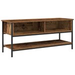 Meuble TV vidaXL Bois Vieilli 100x35x45 cm Bois Aggloméré et Acier