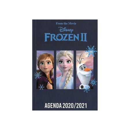 Agenda scolaire 2020-2021 - 17x12cm - français - la reine des neiges ii