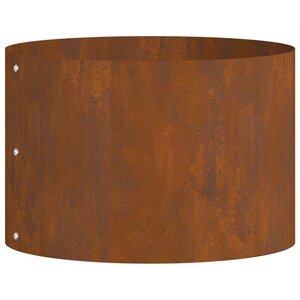 vidaXL Cache-pot de jardin Marron 30 x 30 x 20 cm Acier cuivré