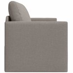 vidaXL Canapé-Lit Taupe 124 x 71 x 78 cm Velours