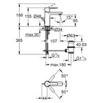 GROHE Mitigeur monocommande lavabo Lineare - Taille XS - Chromé