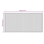 vidaXL Tapis rectangulaire gris 100x200 cm bambou