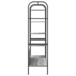 vidaXL Porte-vêtements Gris 120 x 44 x 160 cm Bois d'ingénierie