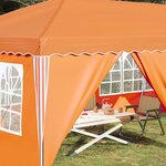 vidaXL Tente de fête pop-up 575 x 288 x 245 cm Orange