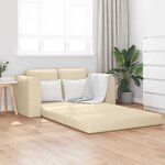 vidaXL Canapé-Lit Crème 148 x 71 x 83 cm tissu