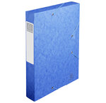 Boite De Classement Cartobox Dos 60mm Carte Lustrée - A4 - Bleu - X 10 - Exacompta