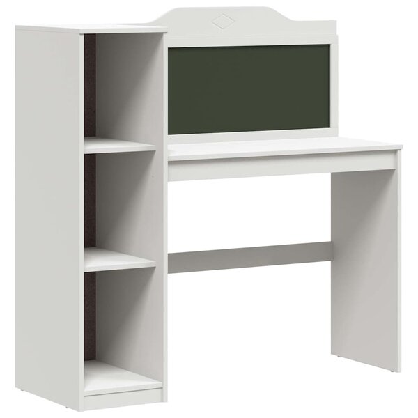 vidaXL Bureau tableau noir Blanc 120 x 45 x 118.5 cm Bois d'ingénierie