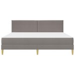 vidaXL Cadre de lit 200 x 200 cm Taupe