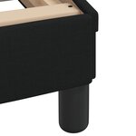 vidaXL Lit avec matelas noir 80x200 cm tissu