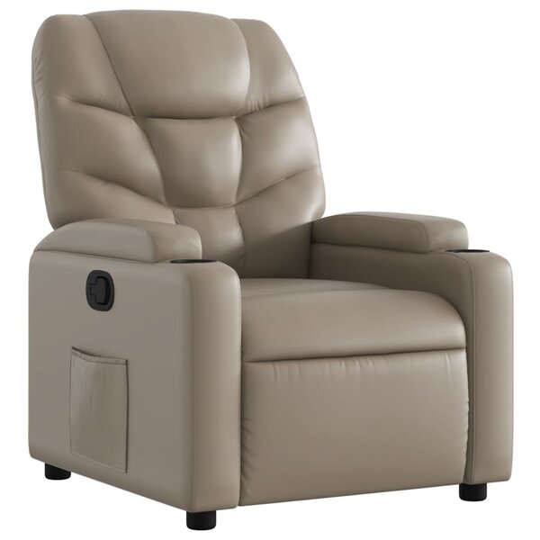 vidaXL Fauteuil inclinable Cappuccino Similicuir