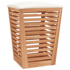 vidaXL Tabouret de salle de bain 40 5x40 5x56 cm Bois massif de noyer