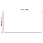 vidaXL Coureur de Tapis MARSA Crème 100 x 150 cm Polyester et PVC