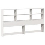 vidaXL Cadre de lit sans matelas blanc 200x200 cm bois massif de pin