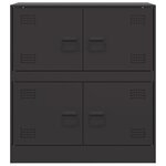 vidaXL Buffet noir 67x39x73 cm acier