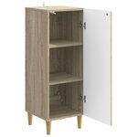 vidaXL Buffet Chêne Sonoma 33 x 34 5 x 90 cm Bois d'ingénierie