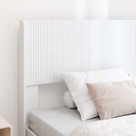 vidaXL Cadre de lit avec rangement et tête de lit Blanc 75 x 190 cm