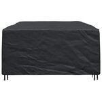 vidaXL Housse pour mobilier d'extérieur Noir 300 x 200 x 90 cm 600D