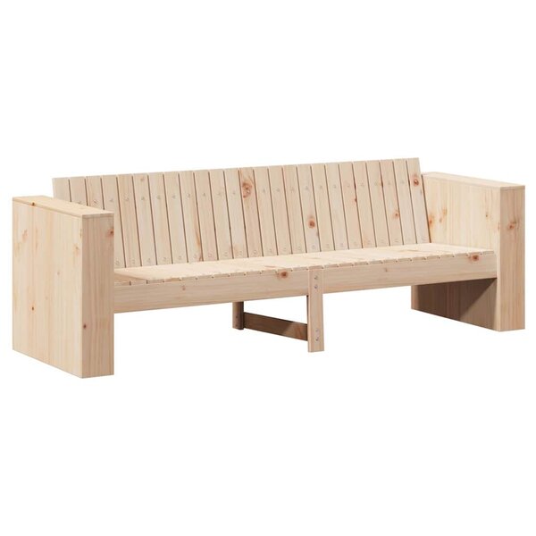 vidaXL Canapé de jardin Marron 185.5 x 60 x 62 cm Bois massif en pin