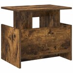 vidaXL Meuble TV Chêne fumé 50 x 35 x 45 cm Bois d'ingénierie