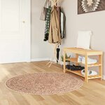 vidaXL Coureur de Tapis MARSA Jaune 120 x 120 cm Polyester et PVC