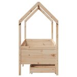 vidaXL Cadre de lit enfant avec tiroirs sans matelas 80x170 cm bois