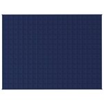 vidaXL Couverture lestée Bleu 150x200 cm 7 kg Tissu