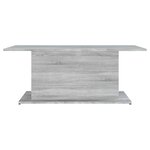 vidaXL Table basse Sonoma gris 102x55 5x40 cm Bois d'ingénierie