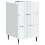 vidaXL Cabinet de chevet Blanc 43 x 41 x 68 cm Bois d'ingénierie