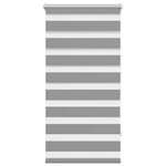 vidaXL Store vénitien Zebra 80 9 x 150 cm  largeur du tissu 76 7 cm  gris