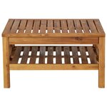 vidaXL Salon de jardin 2 Pièces avec coussins gris foncé Bois d'acacia