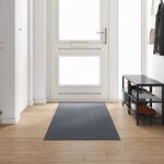 vidaXL Tapis Couloir Gris 80 x 300 cm tissu