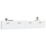 vidaXL Armoires murales 2 Pièces Blanc 100x36 5x35 cm Bois d'ingénierie