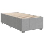 vidaXL Cadre de lit sans matelas gris clair 90x190 cm tissu